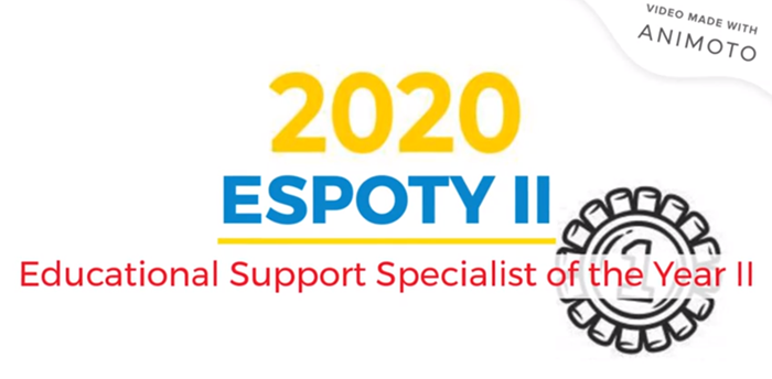 2020 Educational Support Specialist of the Year II